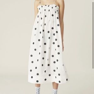 Ganni Polka Dot Tent Dress